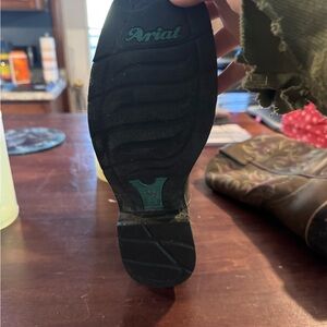 Ariat Black and Teal Cowgirl Boots